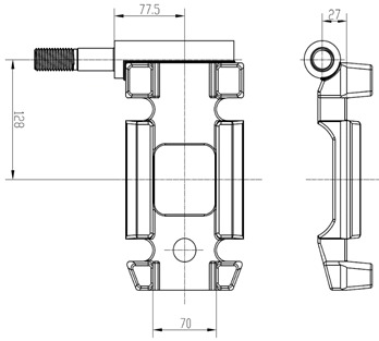 Площадка опорная правая HJ 150*94