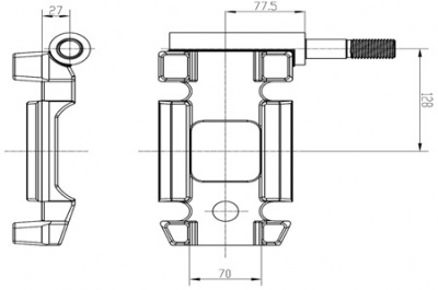 Площадка опорная левая HJ 150*94
